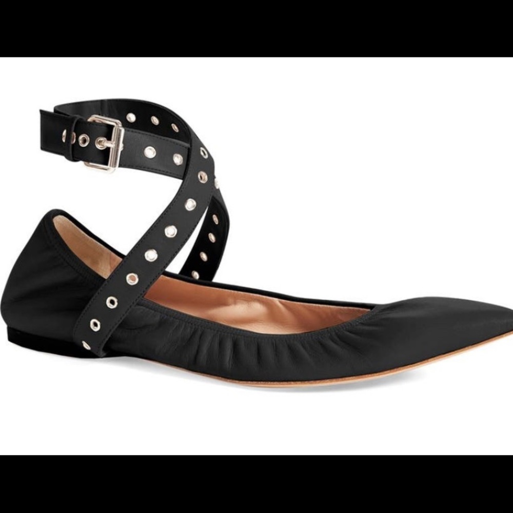 Valentino love latch flats size 37